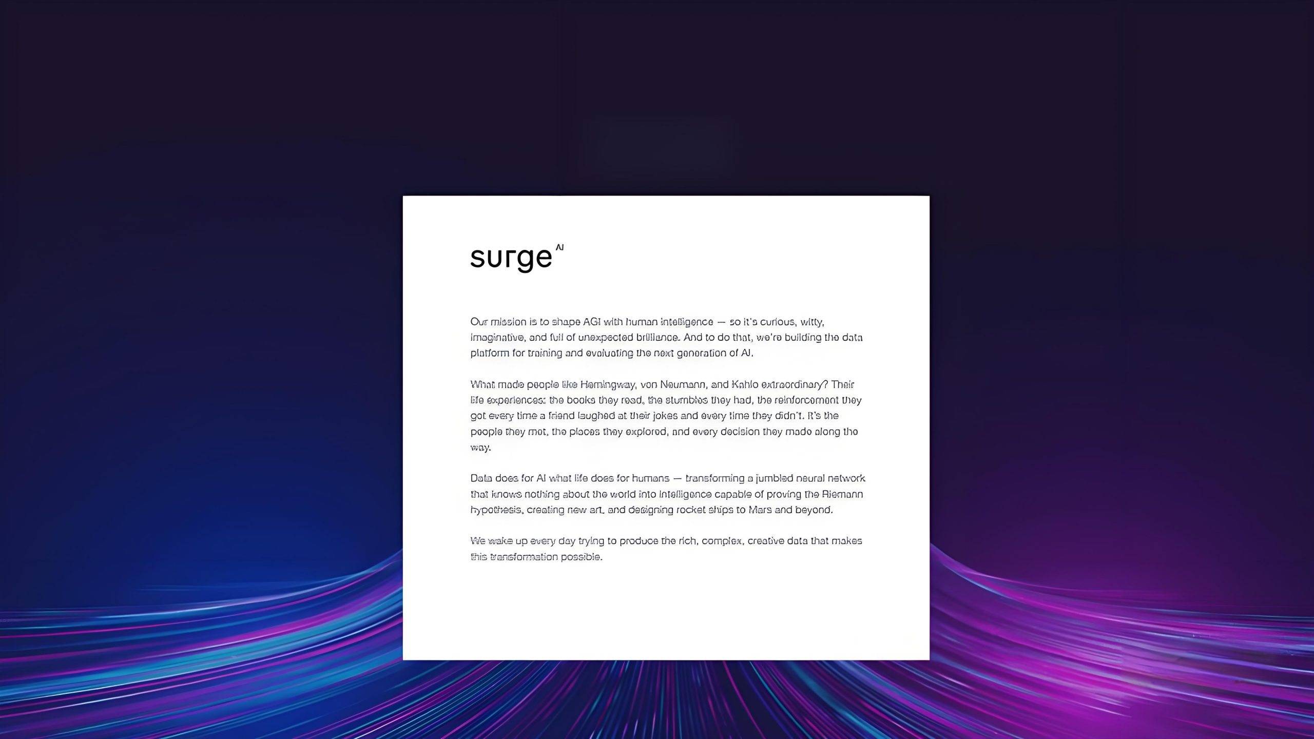 Surge AI – AI数据标注平台，基于强化学习人类反馈优化性能 - 万类AI-万类AI