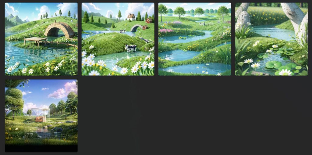 AI电商cartoon grass scene model 3D电商卡通草地场景LoRA模型网盘下载 - 万类AI-万类AI