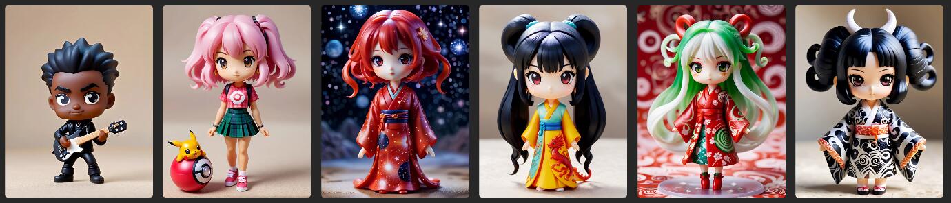 AI盲盒手办Q版人物Chibi Figures风格ComfyUI 工作流节点预设下载 - 万类AI-万类AI