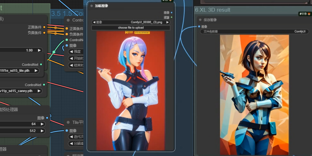 AI肖像画新风格一键迁移高清重绘加自动修手修脸ComfyUI 工作流节点预设下载 - 万类AI-万类AI