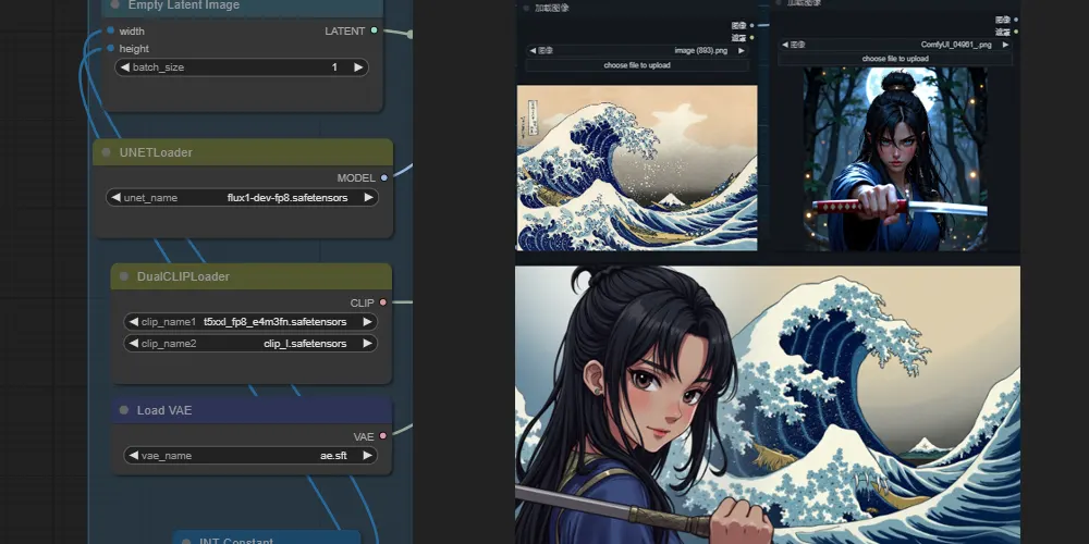 区域提示+Redux创意生图ComfyUI 工作流节点 - 万类AI-万类AI