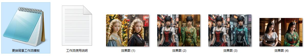 升级版！一键更换人物照片的背景和衣服ComfyUI 工作流节点预设下载 - 万类AI-万类AI