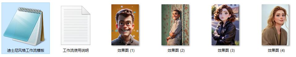 图生图精准生成迪士尼风格人像肖像ComfyUI 工作流节点预设下载 - 万类AI-万类AI