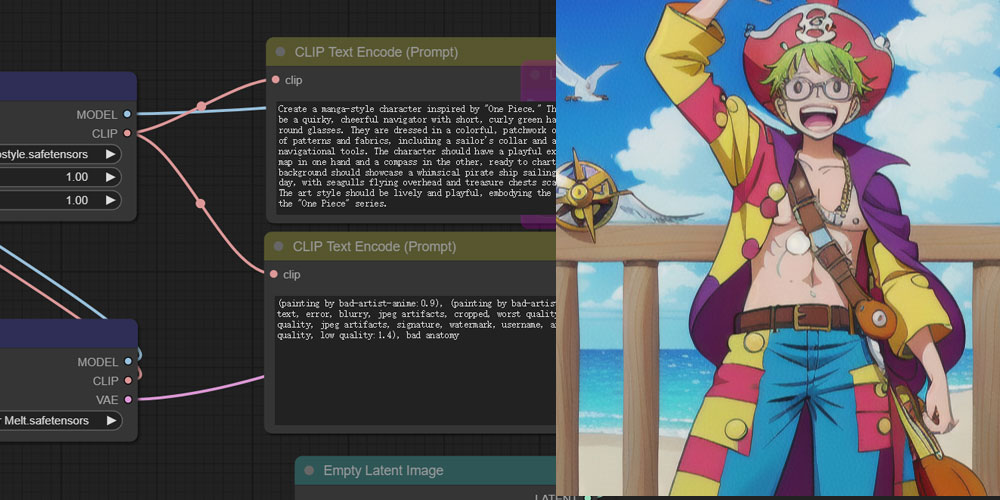 海贼王One Piece风格ComfyUI 工作流节点 - 万类AI-万类AI