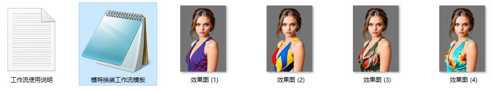 电商服装特定模特人物角色着装换衣服ComfyUI 工作流节点预设下载 - 万类AI-万类AI