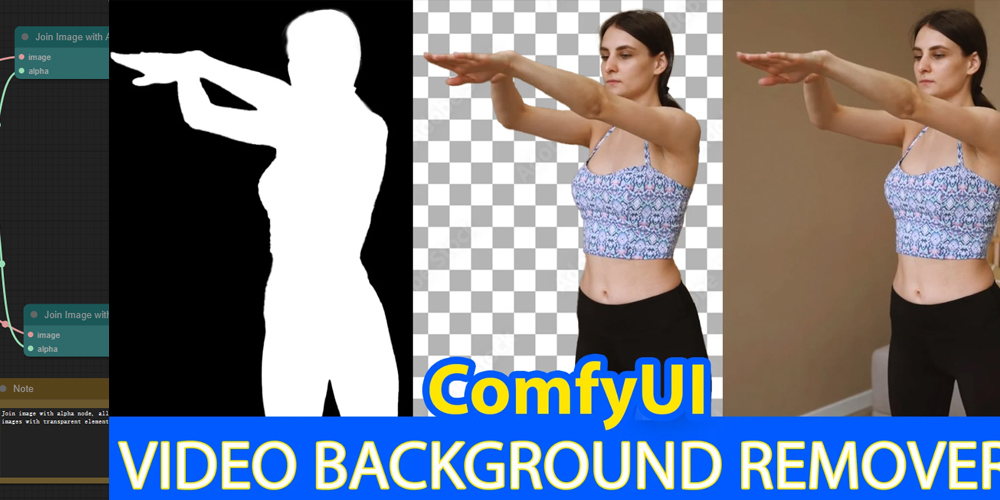 简单视频背景去除ComfyUI 工作流节点 - 万类AI-万类AI