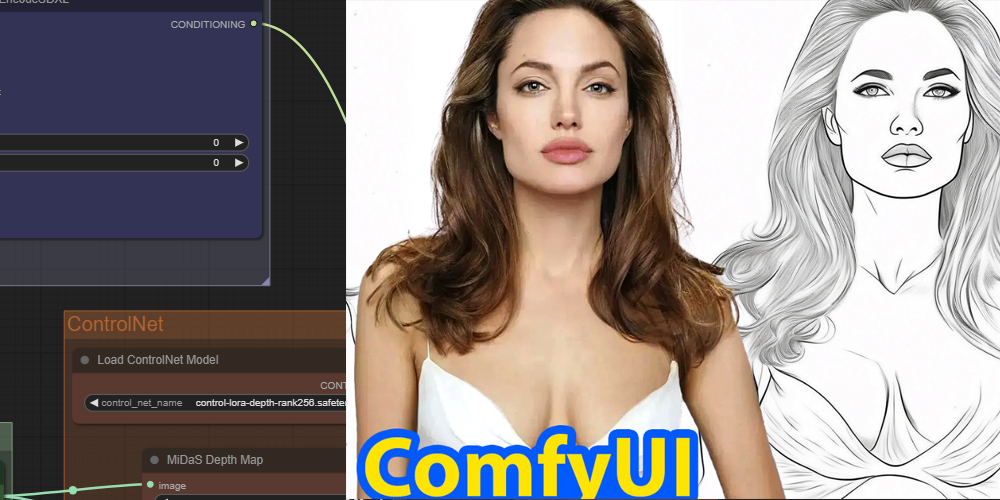 简易图像转线稿风格ComfyUI 工作流节点 - 万类AI-万类AI