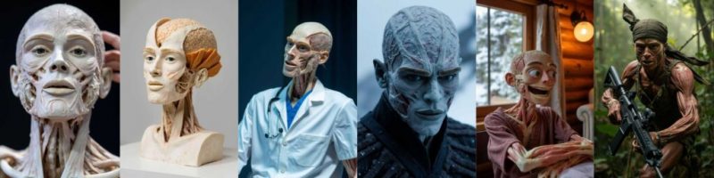 解剖学人体图像塑化身体世界Body Worlds FLUX LoRA模型网盘免费下载 - 万类AI-万类AI