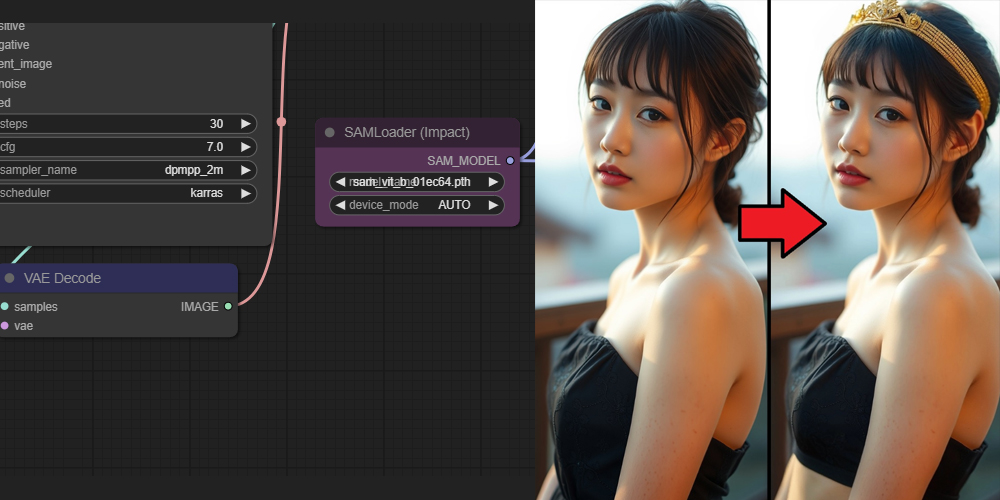 高级人像摄影修复ComfyUI 工作流节点 - 万类AI-万类AI